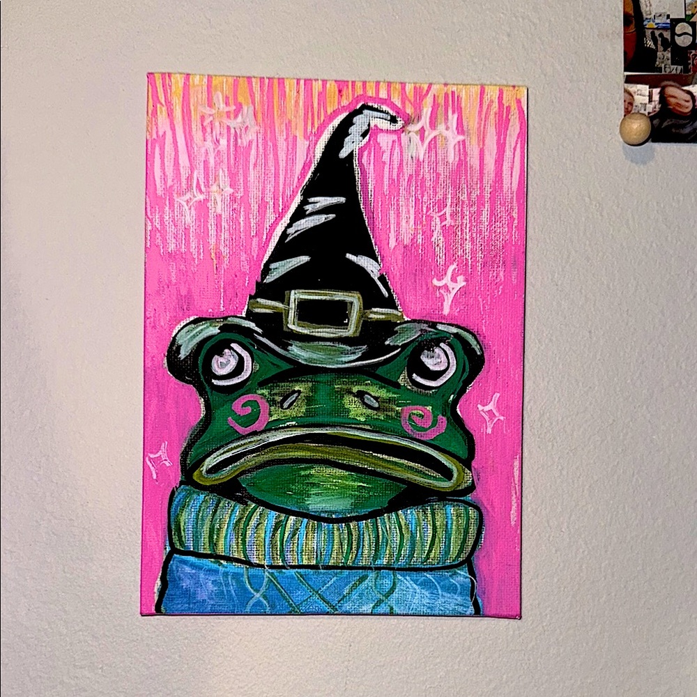 Whimsical Frog Canvas